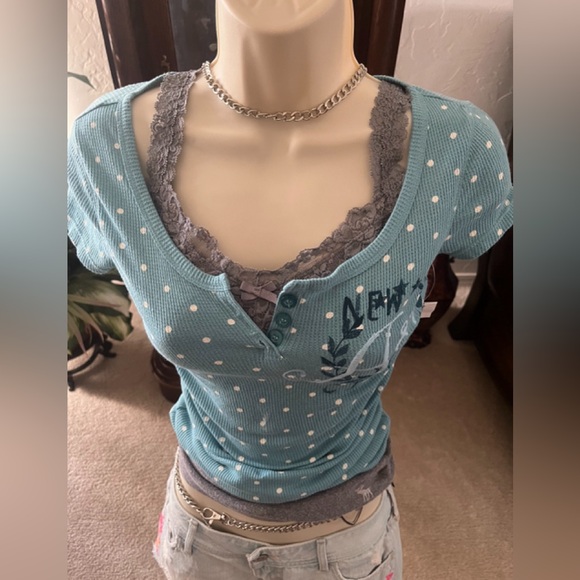 Y2K Abercrombie vintage lace cami - Picture 4 of 13